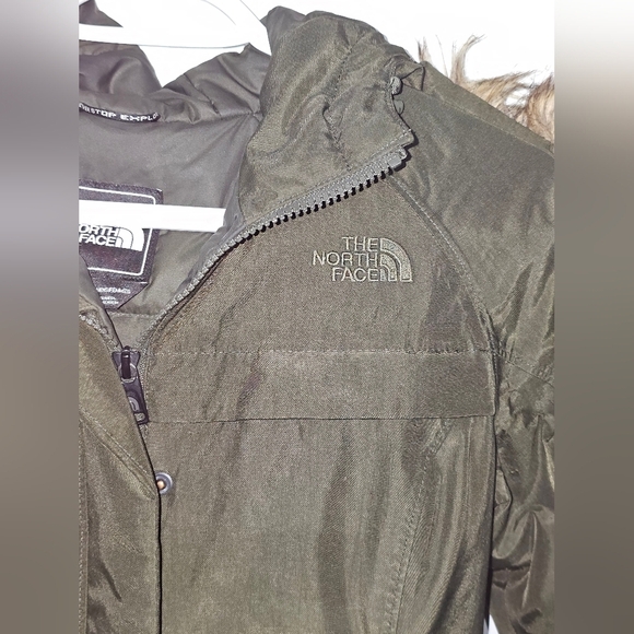 The North Face HyVent Parka Coat Womens XSmall Green - Goose Down - Picture 2 of 6